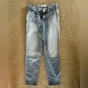 NWOT Girls paper bag high rise girlfriend jean